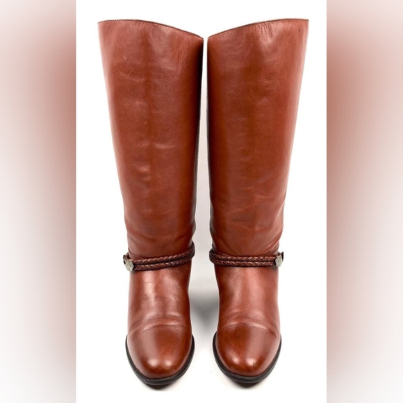 Unisa Women's Pull On Genuine Leather Brown Knee High Boots Size 6.5  Used Excel - Picture 1 of 6